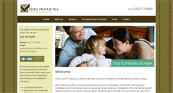 Desktop Screenshot of edenprairietax.com